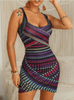 Trendy Gestreiftes Bodycon Minikleid für Damen – Liana