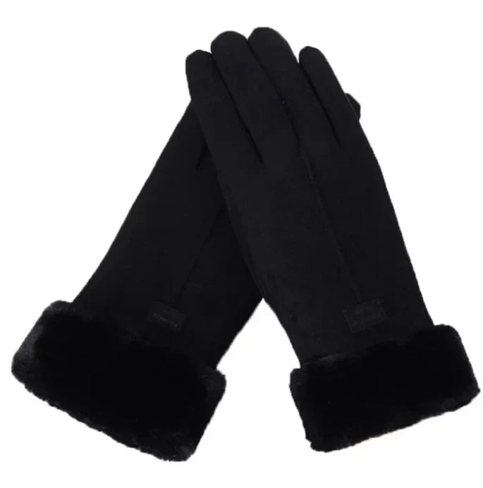 Warme Wildleder Damenhandschuhe - VelvTouch