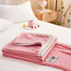 Rosa Flanell-Fleece-Decke - BlushCozy