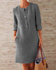 Elegantes Sommerkleid mit Knopfleiste – Allegra