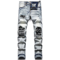 Trendy ripped men's jeans - Jaxon