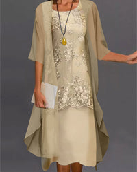 Elegantes Zweiteiliges Chiffonkleid – Viviana