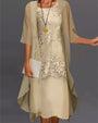 Elegantes Zweiteiliges Chiffonkleid – Viviana