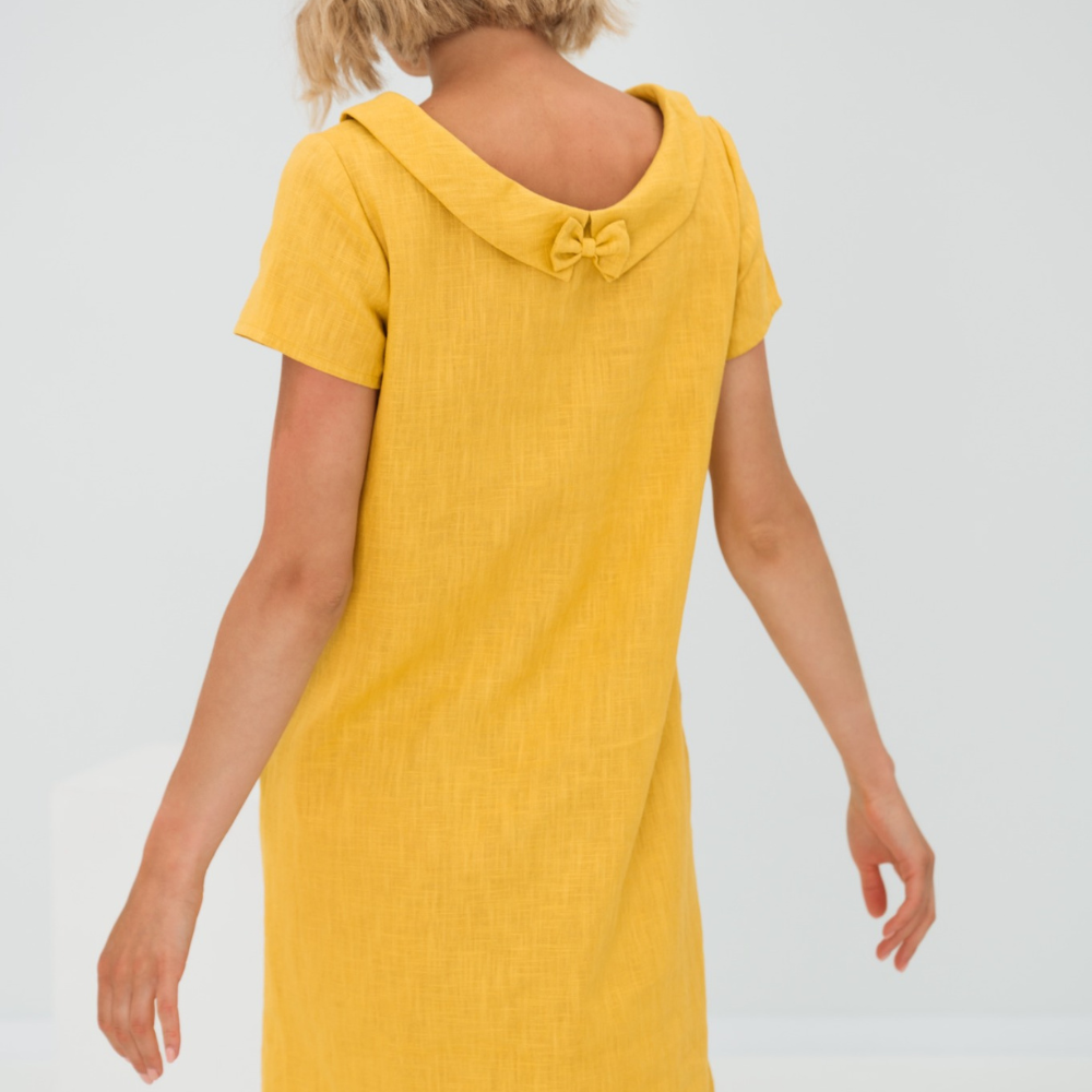 Stylisches Sommerkleid aus Leinen-Baumwoll-Mix - LinaLuft