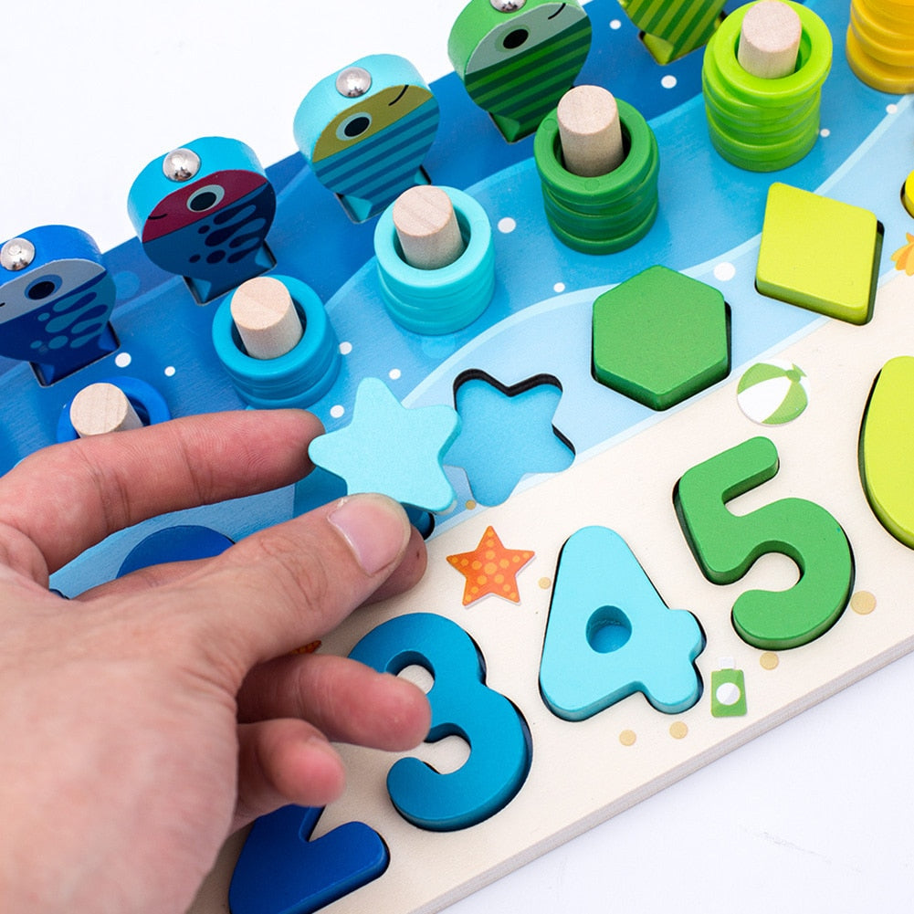 Montessori Kleinkinderspielbrett - Holz SpielSafari