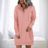 Minimalistische Long Damen Hoodie – Valeria