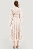 Sommerkleid mit Blumenmuster und Faltenrock – Alina