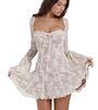 Stilvolles Sommerkleid für Damen mit Spitze und offenem Rücken – Julisa