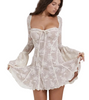 Stilvolles Sommerkleid für Damen mit Spitze und offenem Rücken – Julisa