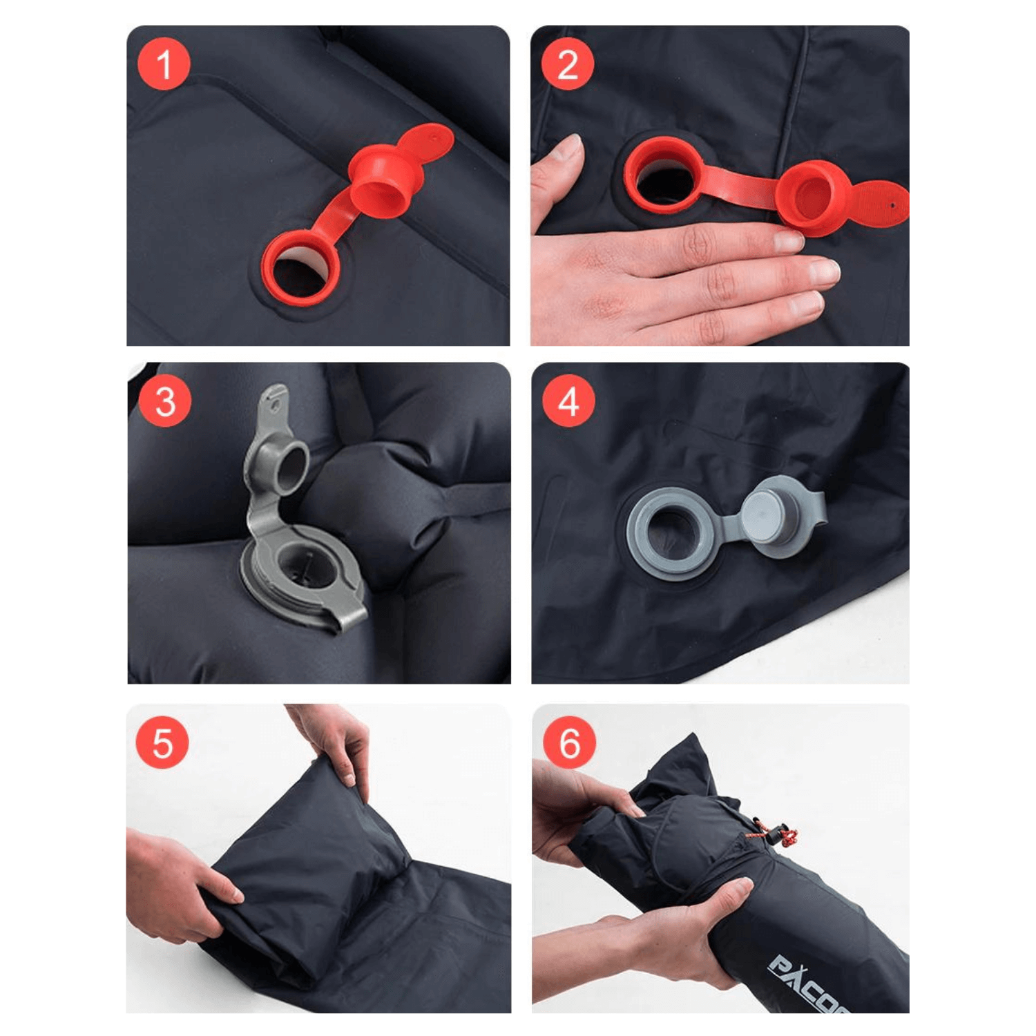 Ultraleichte Wasserdichte Isomatte mit Integrierter Pumpe – AirRest