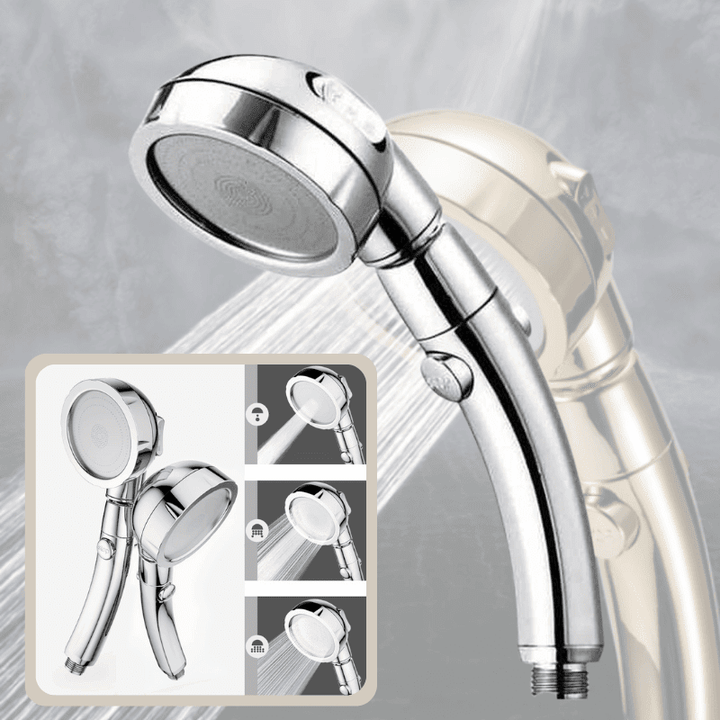 3-in-1 High-Pressure Shower Head + Hose