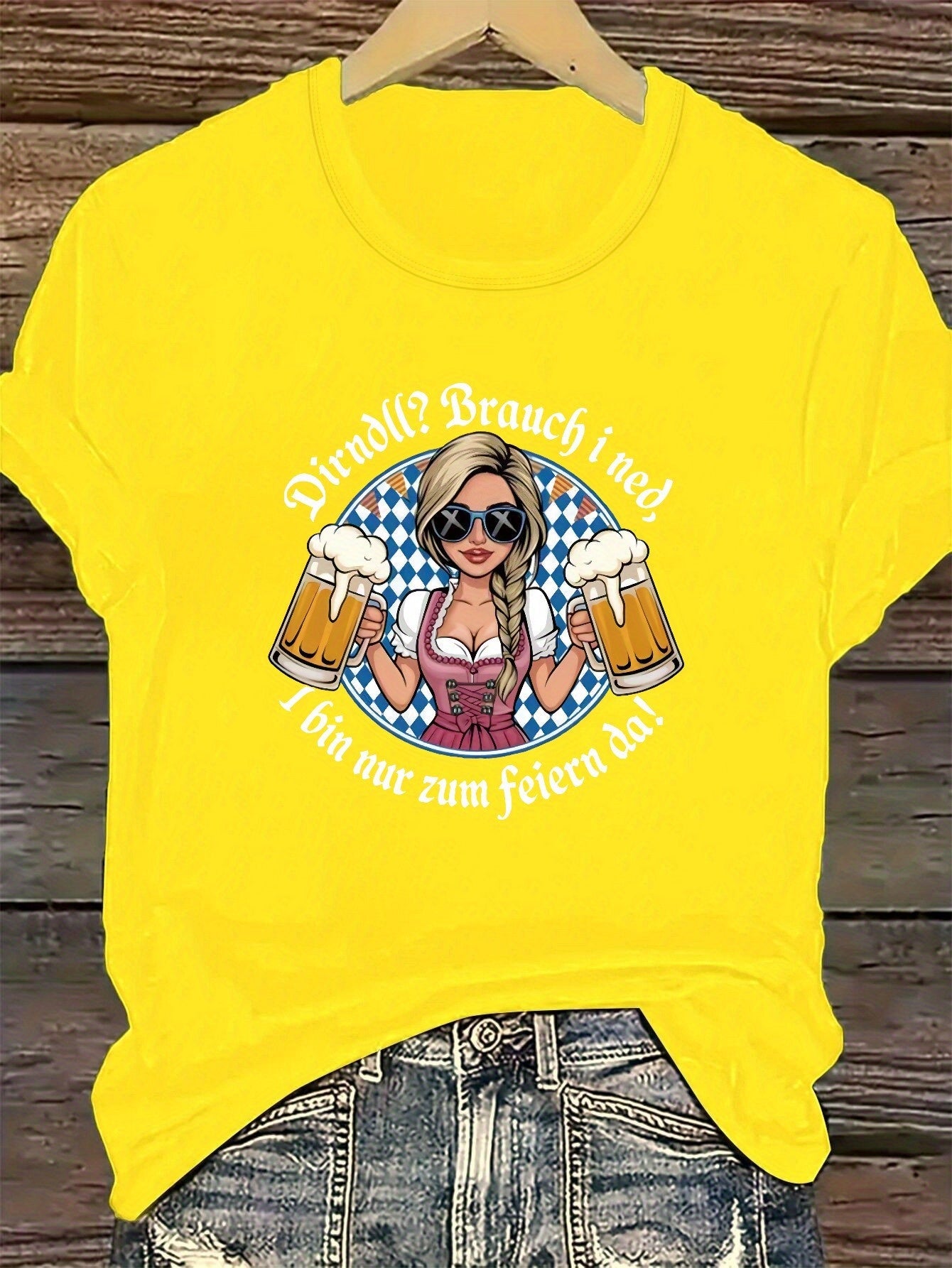 Damen Plus Size Kurzarm T-Shirt – Liesl Oktoberfest 2025