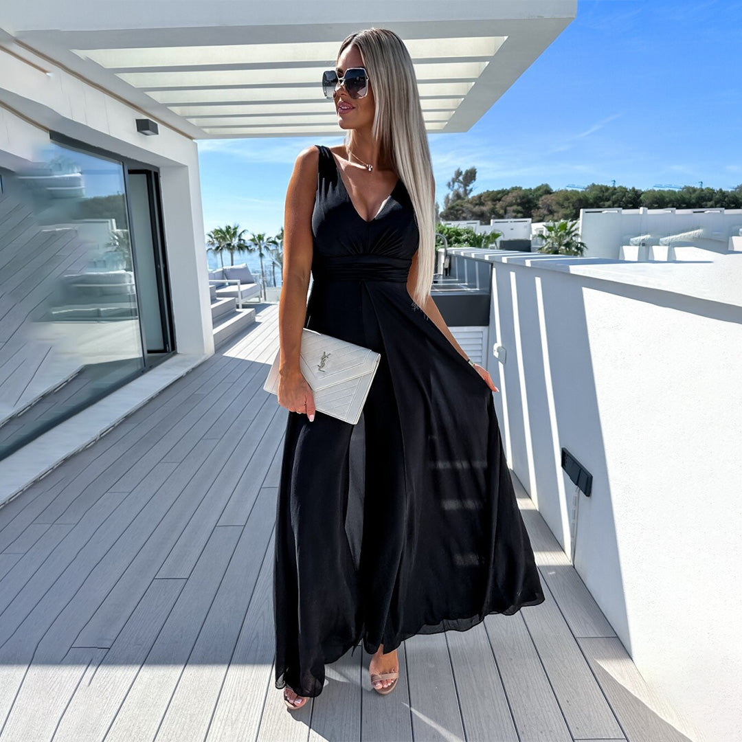 Stilvoller Festlicher Damen-Jumpsuit mit Kleid-Optik – Lorena