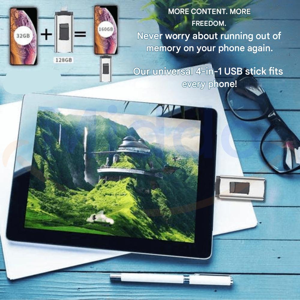 4-in-1 Flashdrive für Jedes Gerät - DataFlex