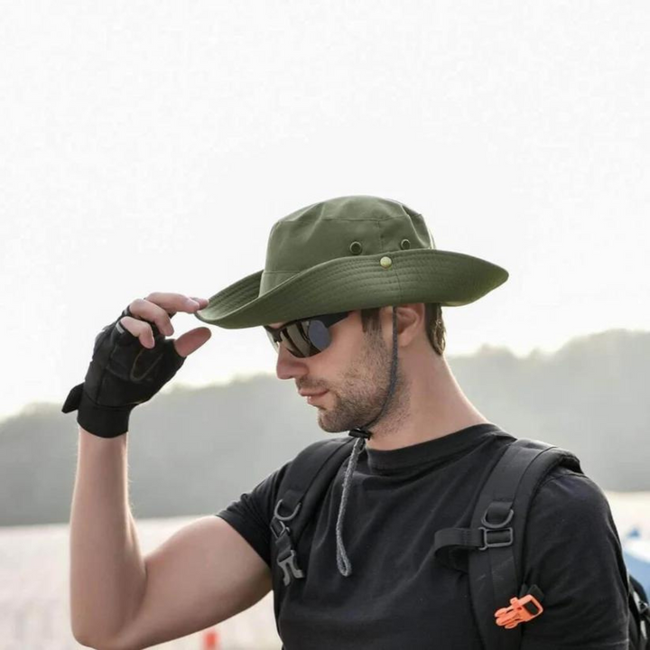 Wasserabweisender Outdoor-Bucket Hat mit UV-Schutz – ShieldFlex Pro