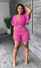 Trendiges Sommer-Zweiteiler Set mit Falten-Design – Marlene