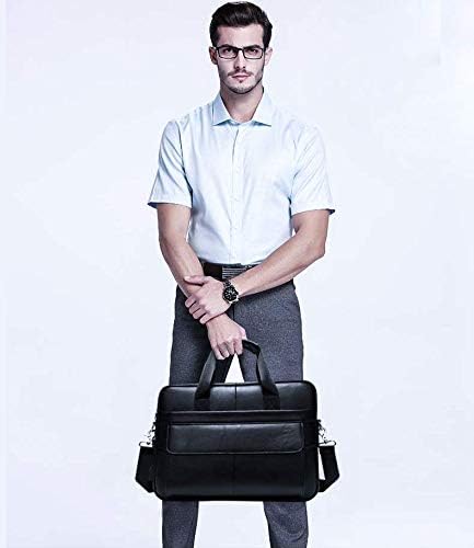 Premium Rindsleder 15” Business-Aktentas mit Organizer-Fächern