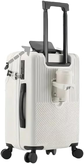 Hartschalen-Handgepäck mit Becherhalter, USB-Anschluss und TSA-Schloss