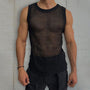 Ärmellose Durchsichtige Herren Strickweste – Milo