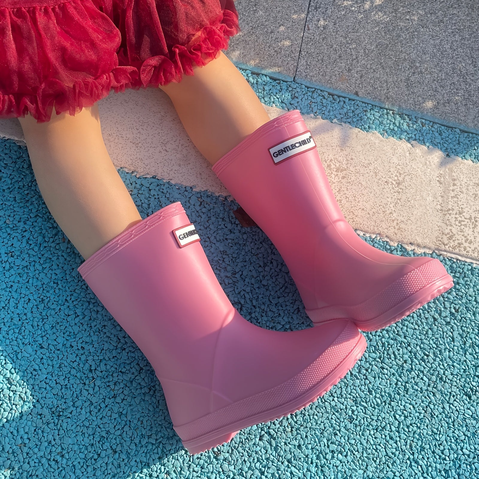 Kinder Gummistiefel einfarbig und wasserfest – Noah