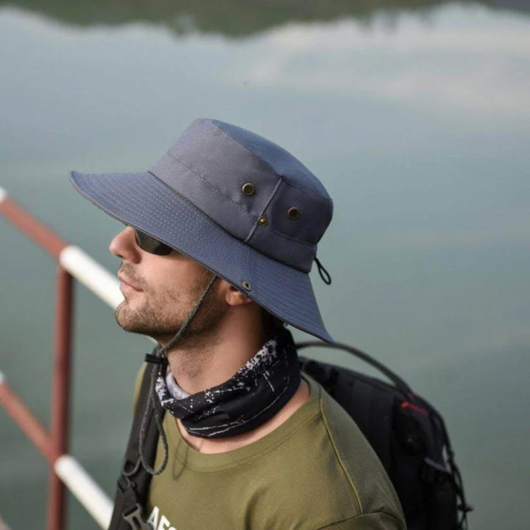 Wasserabweisender Outdoor-Bucket Hat mit UV-Schutz – ShieldFlex Pro