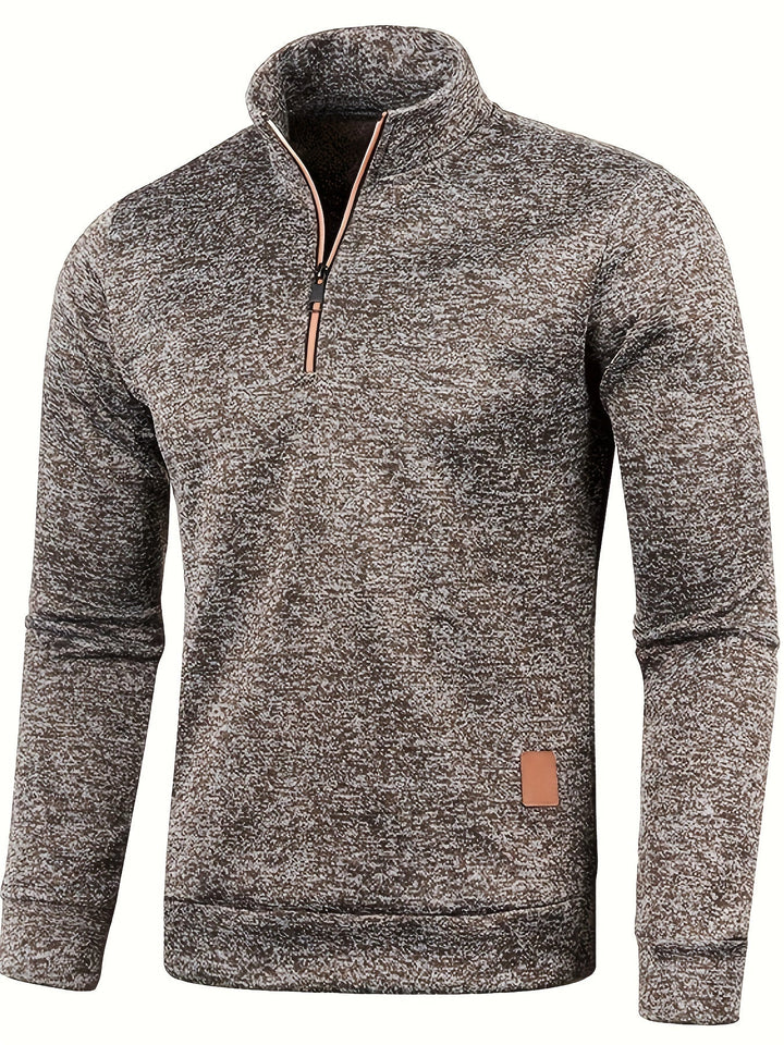 Herren Pullover mit Hals-Reißverschluss für Herbst & Winter – Matteo