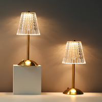 Goldene Kristall-Tischlampe - Aurora Luxe
