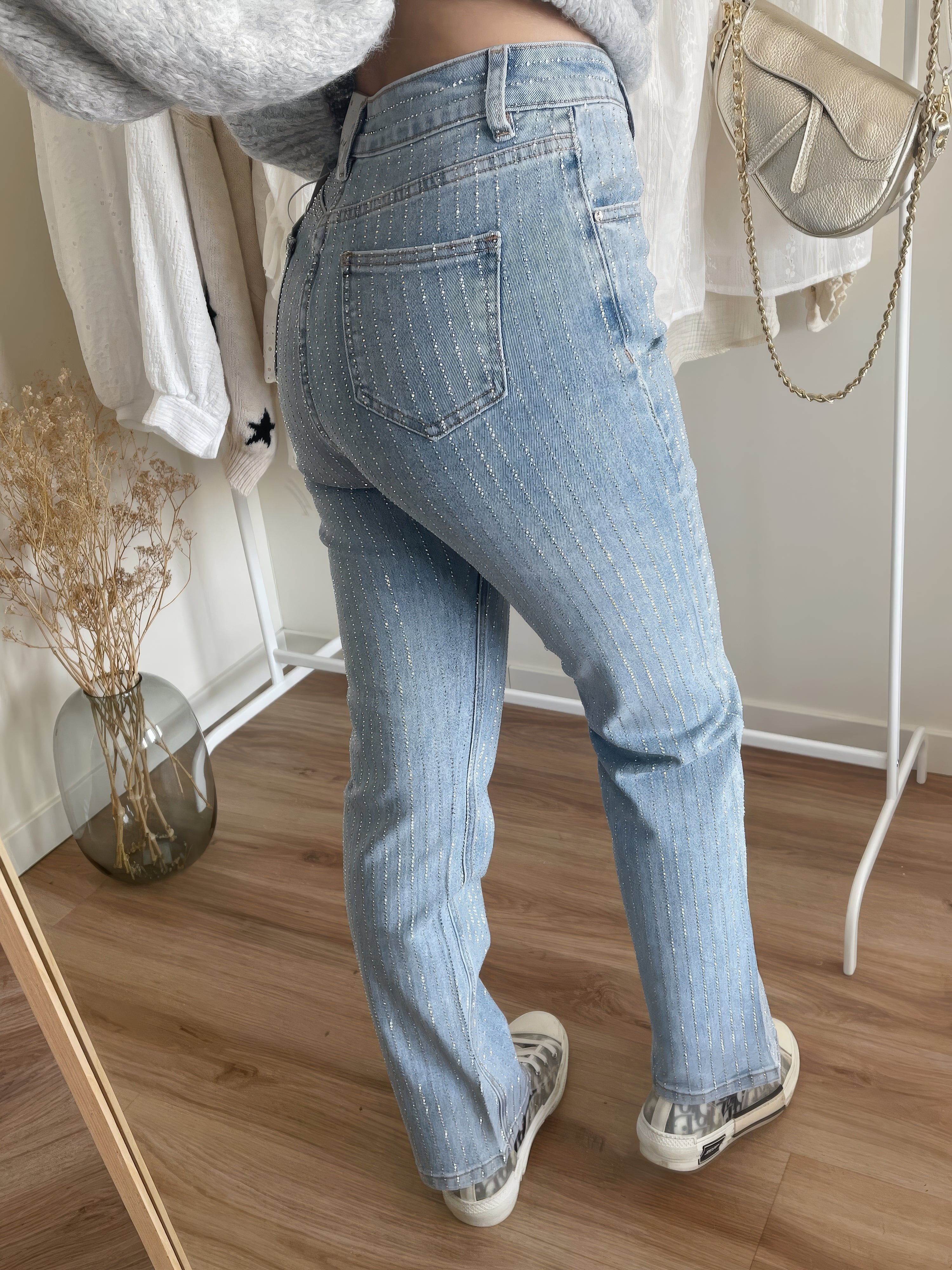 Glänzende Denim Jeans - StarStruck