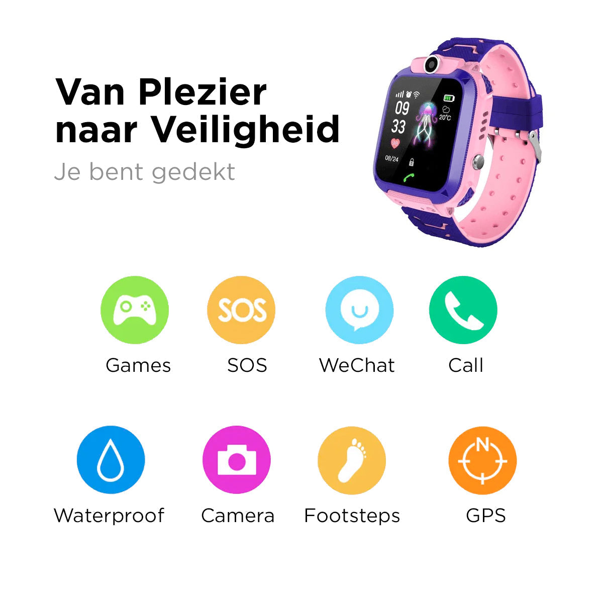 Kinder Smartwatch mit Tracking – SafeScout