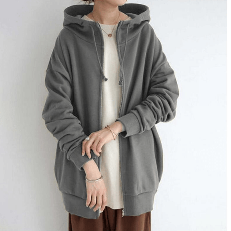 Bequemer Damen-Cardigan mit Kapuze – ComfyHood