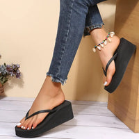 Damen Plateau-Pantoletten mit Clip-Zehen-Design – Riviera