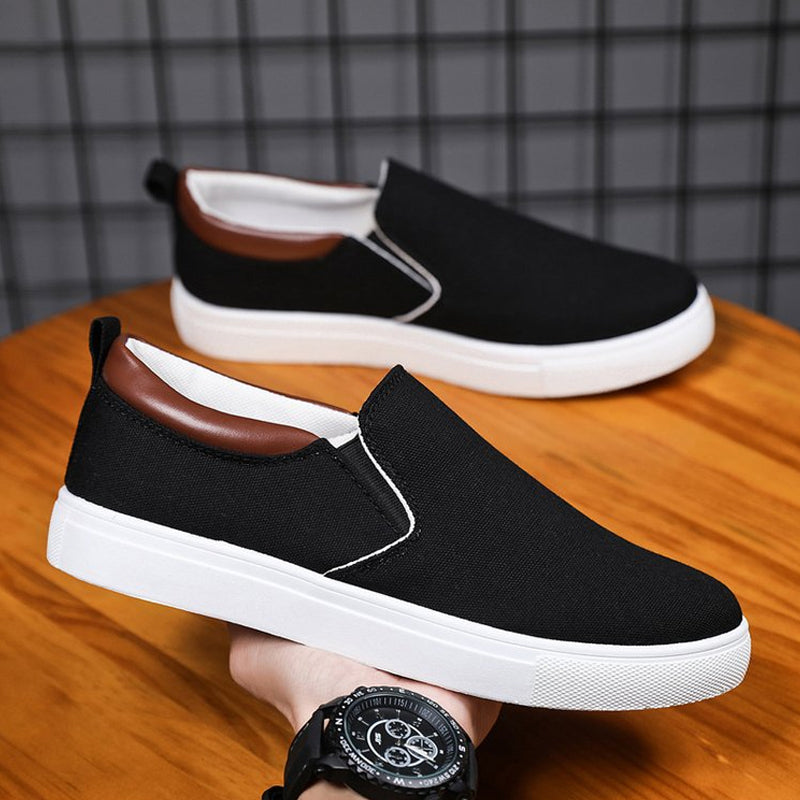 Slip-On-Herrenschuhe aus Canvas – Lennard