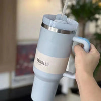 Vacuum Insulated Cup with Lid and Straw – ThermoTumbler