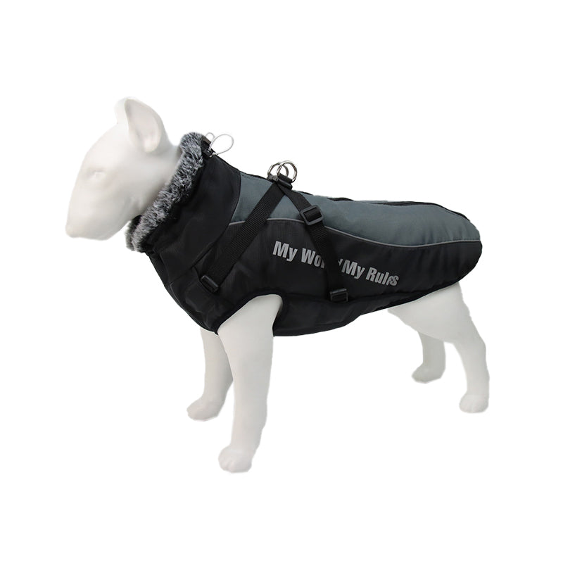 Reflektierende Hundejacke mit Geschirr - GlowPaw™