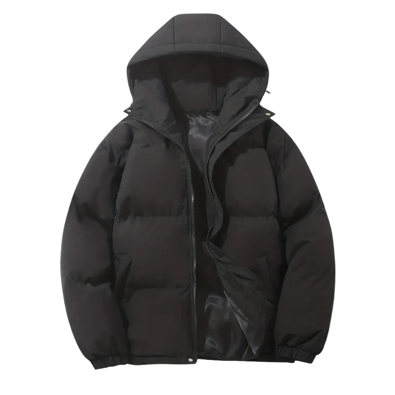 Wattierte Herren Pufferjacke mit Kapuze – Elias