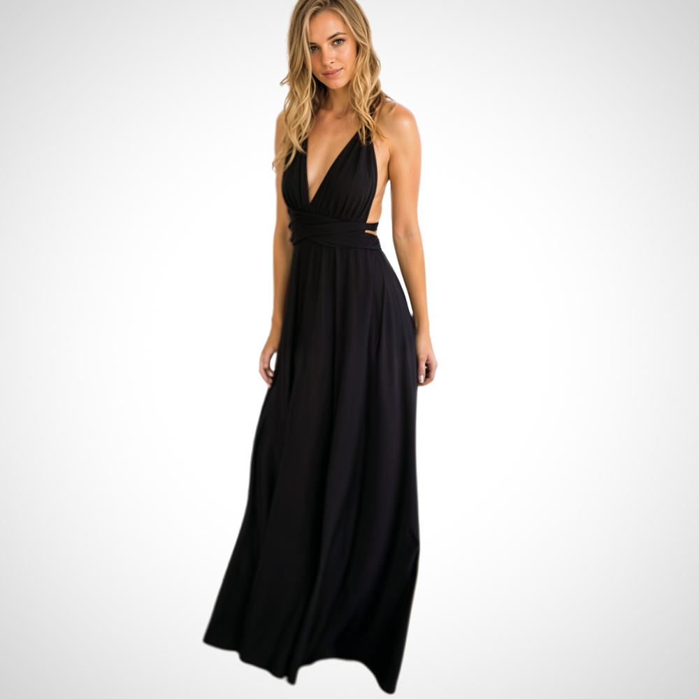 Elegantes Wickel-Maxikleid mit Femininer Passform – Celine