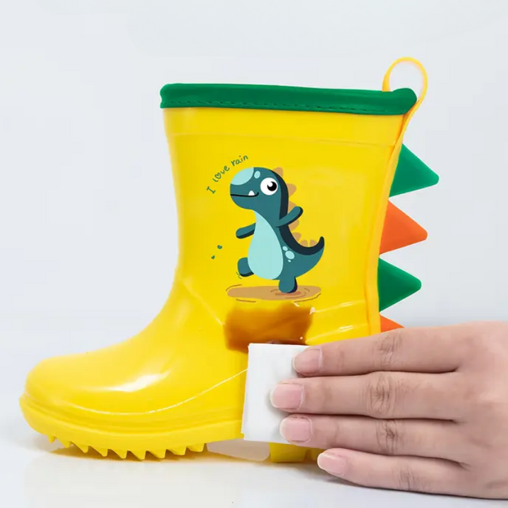 Colorful children's rubber boots with animal motifs – Leo