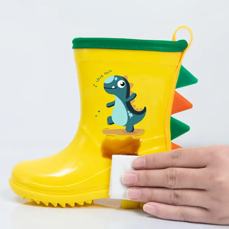 Colorful children's rubber boots with animal motifs – Leo