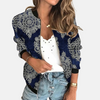 Damen Retro Bomberjacke mit Print – Zoë