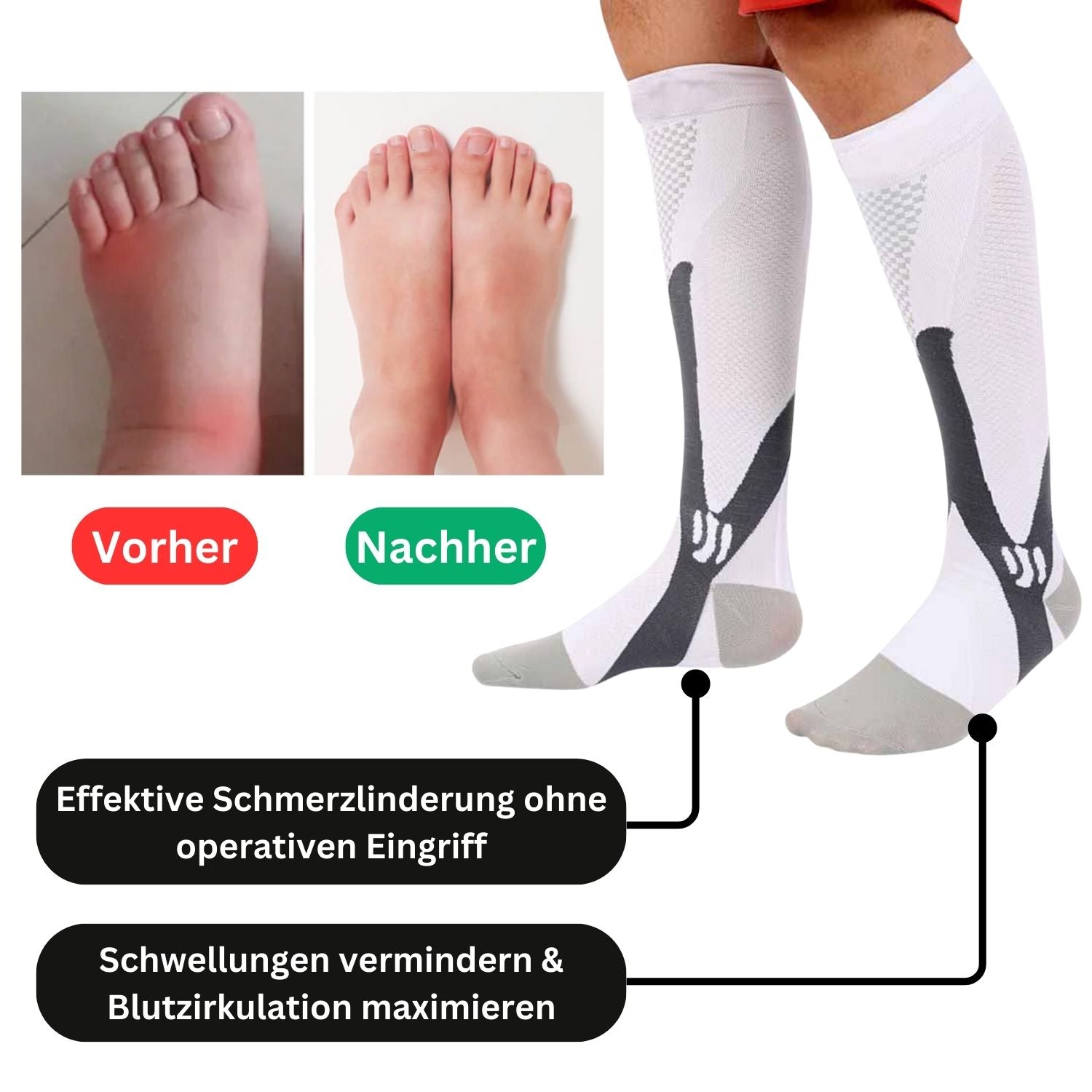 Orthopädische Kompressionssocken - VitalForce