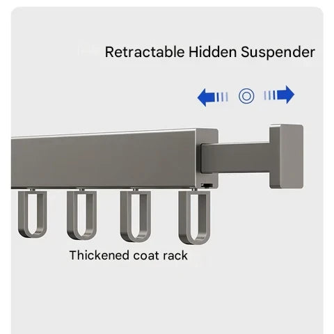 Wall-mounted drying rack for clothes – Dryvo