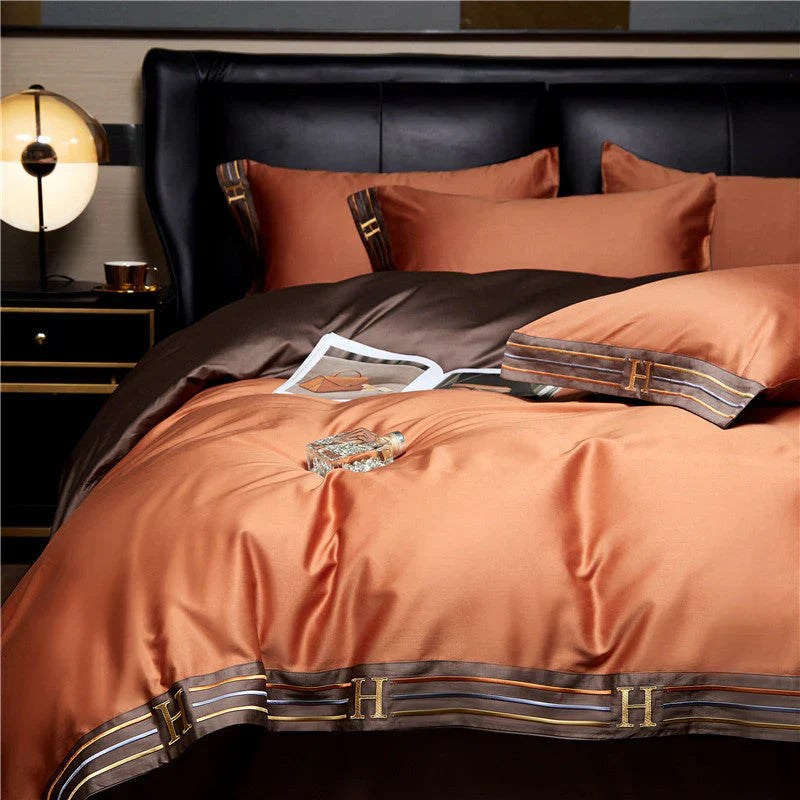 Luxe Satin Bettwäsche 4-Teiliges Set - OpulenceSleep