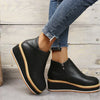 Trendige Damen Stiefeletten mit Reißverschluss und Plateau - Alessia