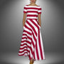 Gestreiftes & Stylishes Maxikleid mit kurzen Ärmeln – Noemi