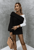 Damen Strickkleid mit angenähtem Hemd – Elodie