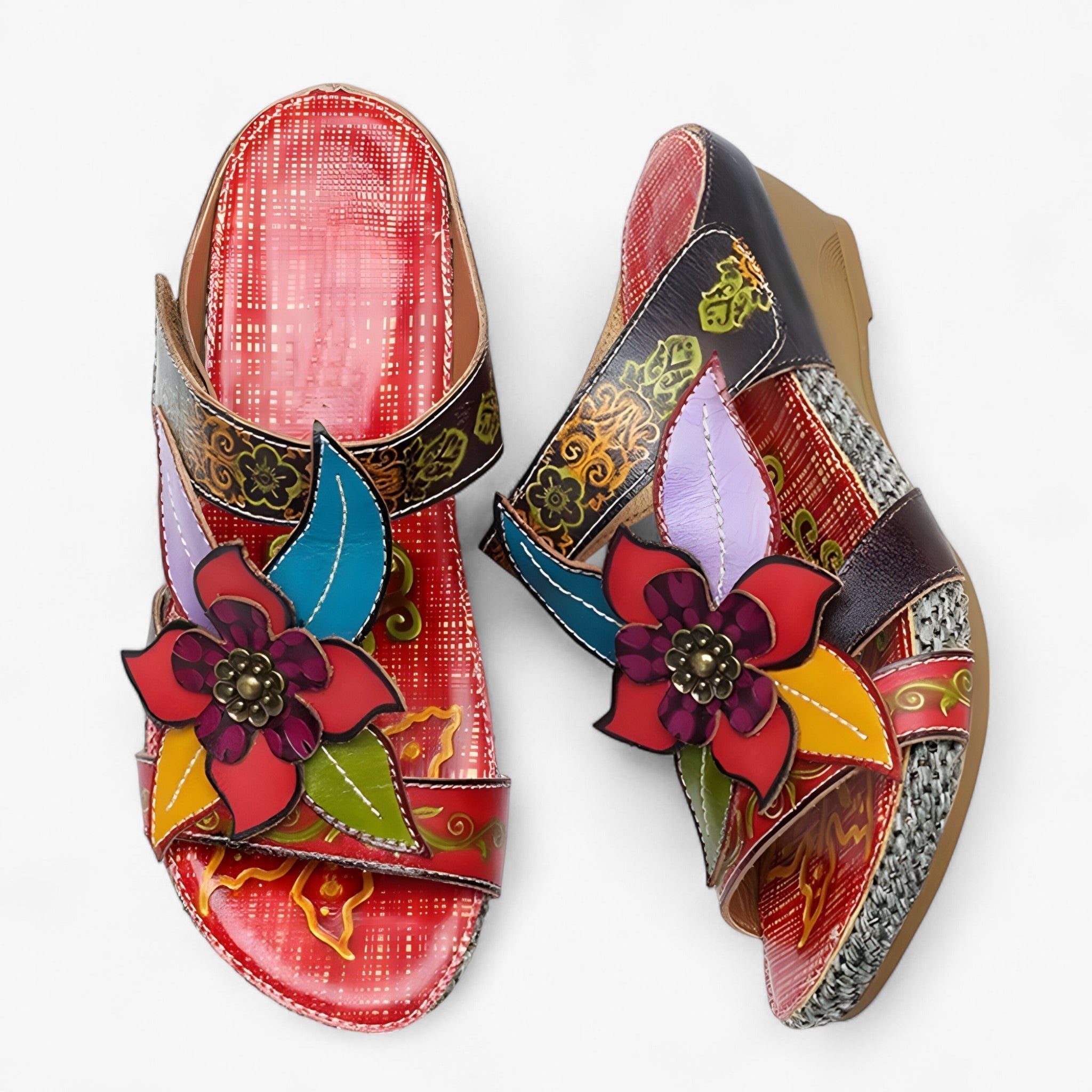 Boho-Sandalen für Damen mit geflochtenen Riemen – BohoStep Dolly