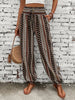 Boho-Chique Damenhose mit grafischem Druck – Solara
