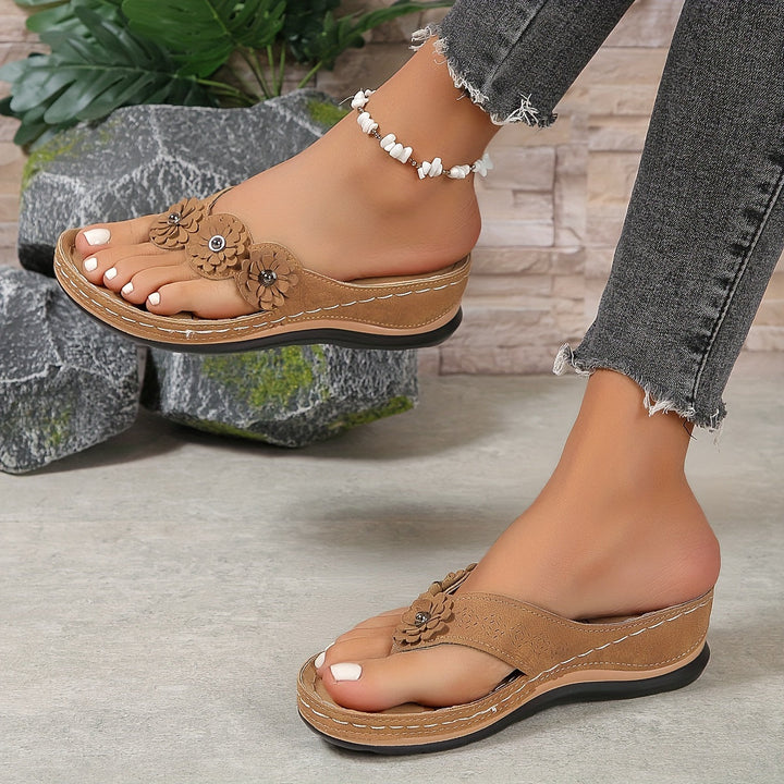 Comfortable Brown Women's Sandals - Elara