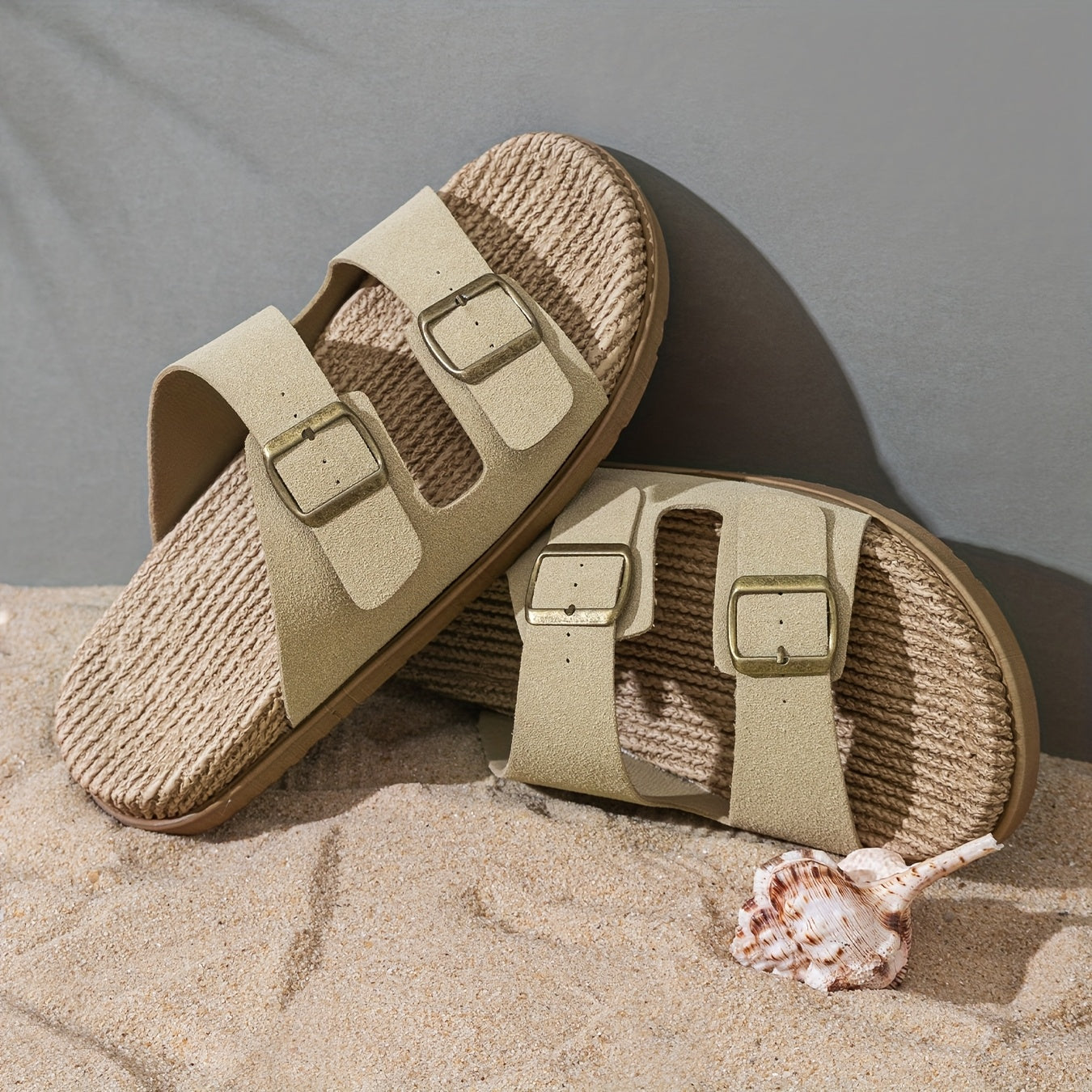 Stylische Herren Sommer-Slipper mit verstellbaren Riemen - GripStep