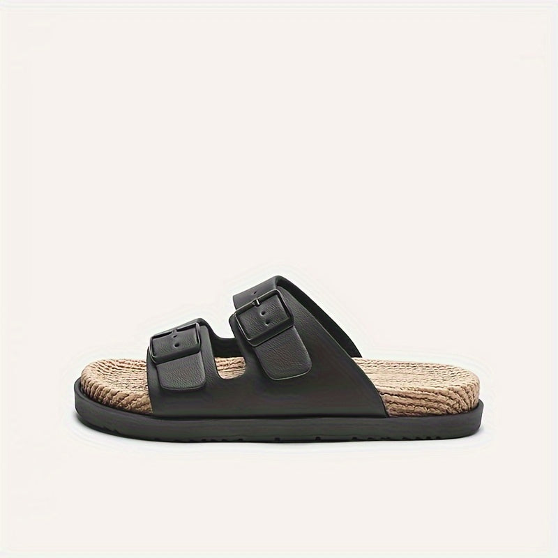 Stylische Herren Sommer-Slipper mit verstellbaren Riemen - GripStep